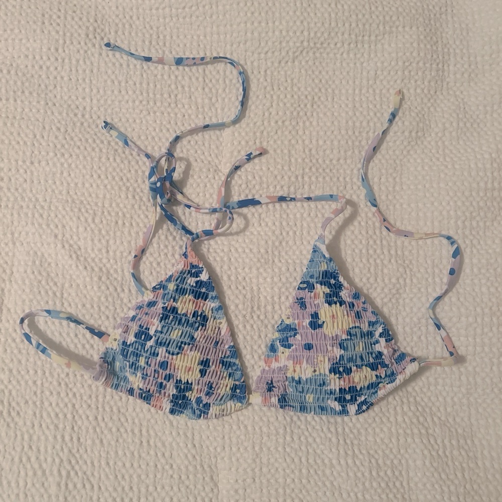 floral bikini top